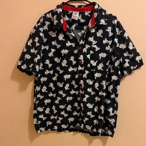 Unsex 101 Dalmatians Disney Japan button up shirt
